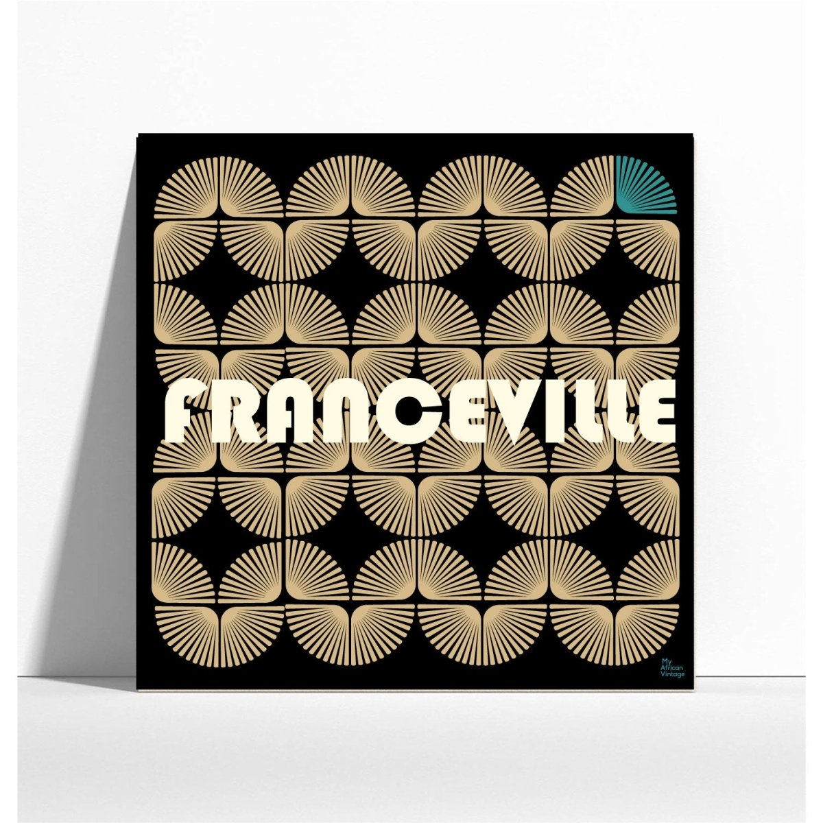 Affiche Franceville style rétro