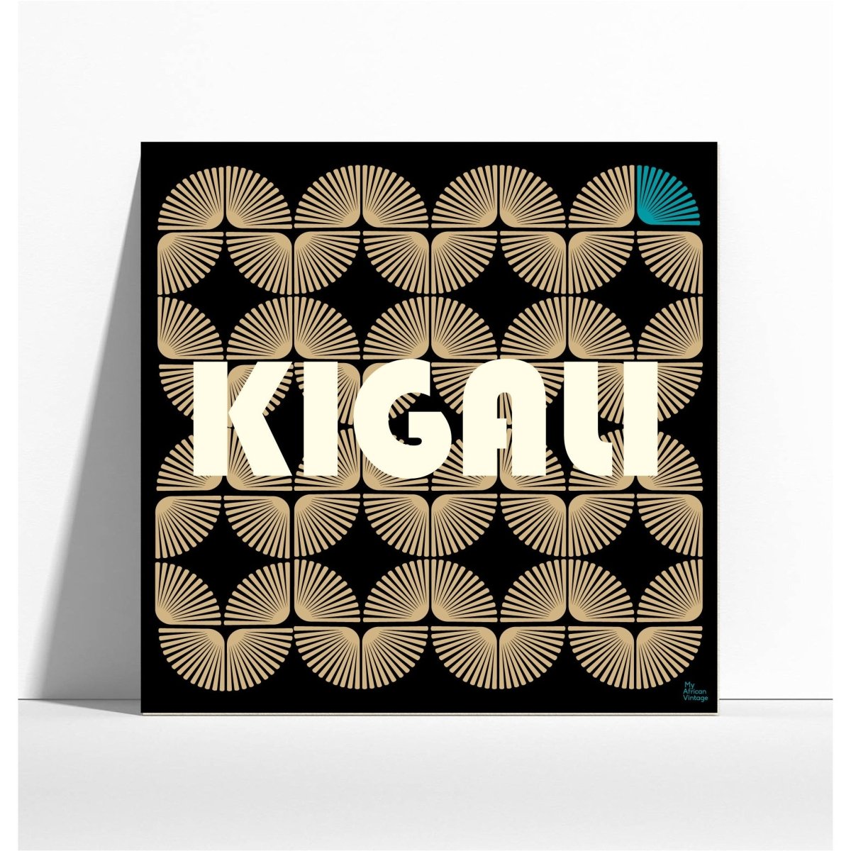 Affiche Kigali style rétro