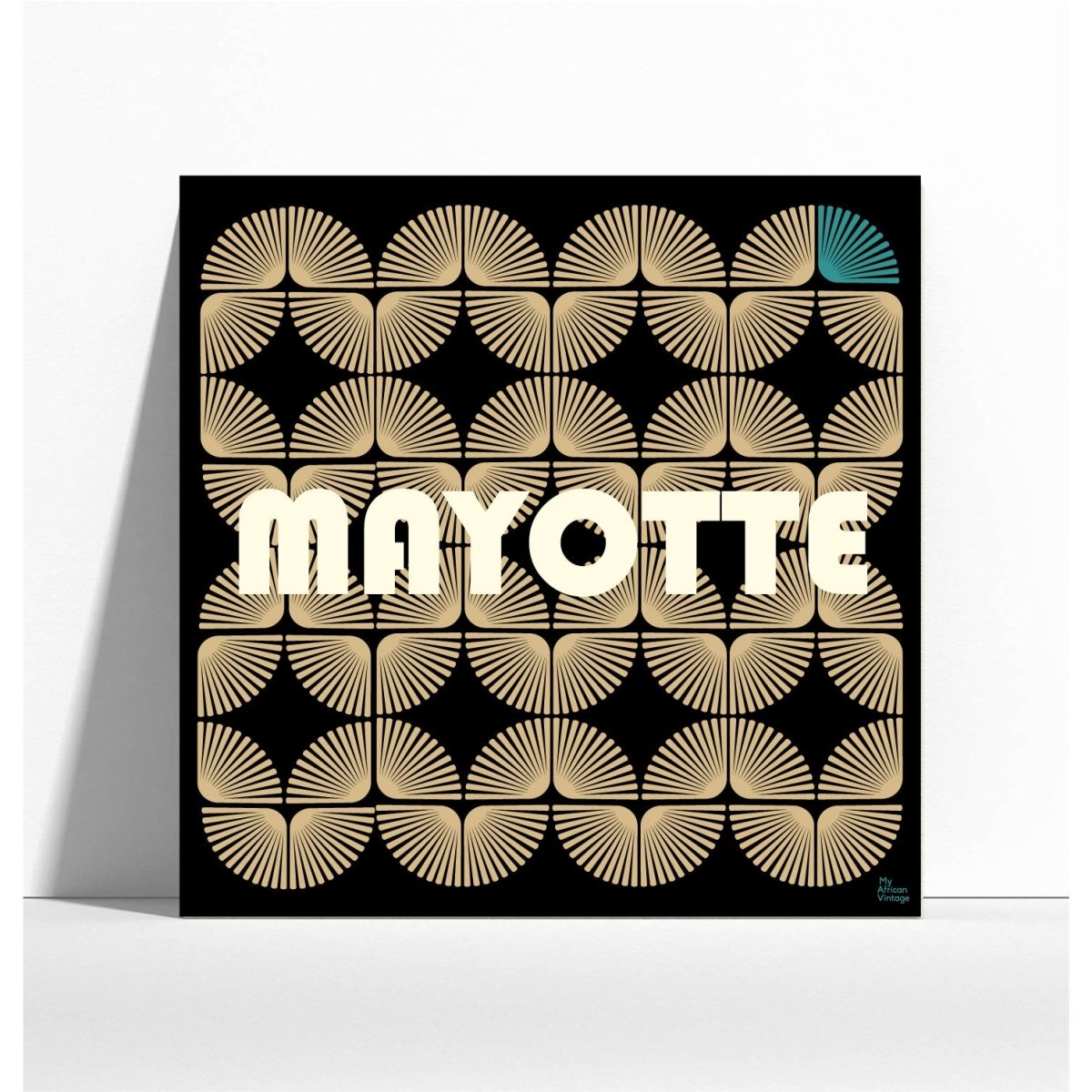 Affiche Mayotte style rétro