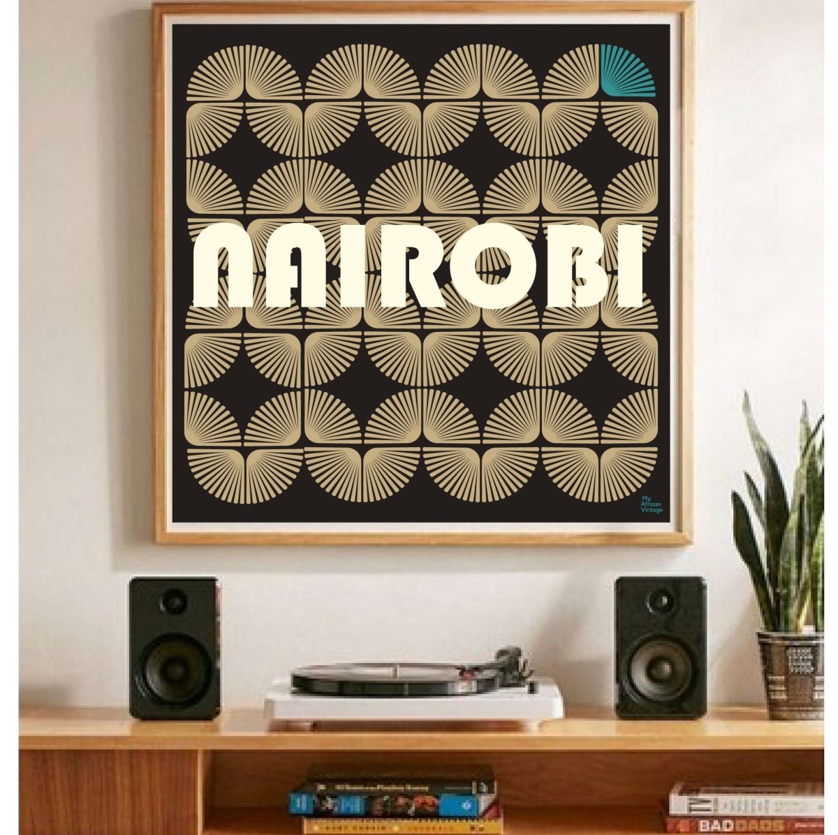 Affiche Nairobi style rétro