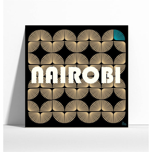 Affiche Nairobi style rétro