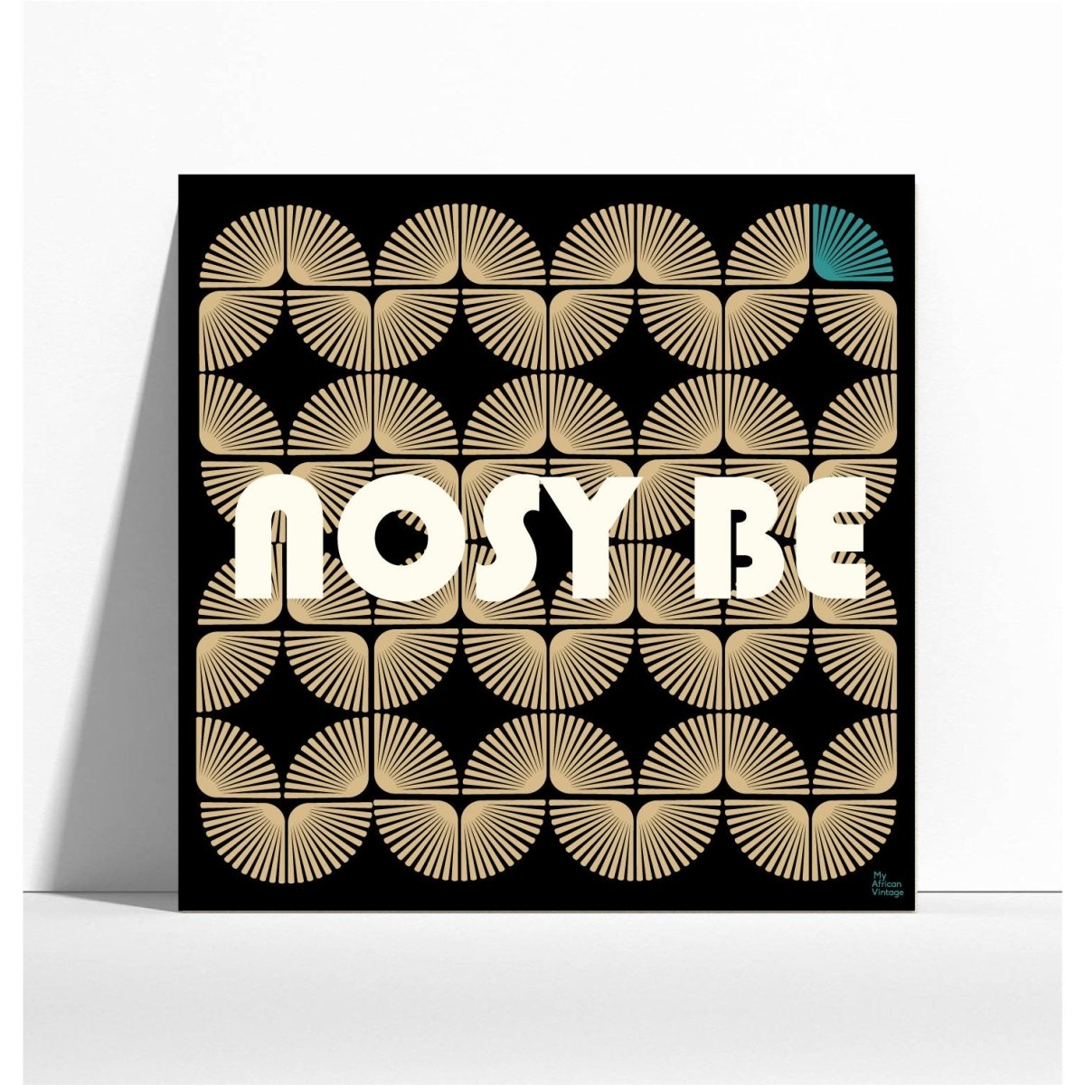 Affiche Nosy Be style rétro