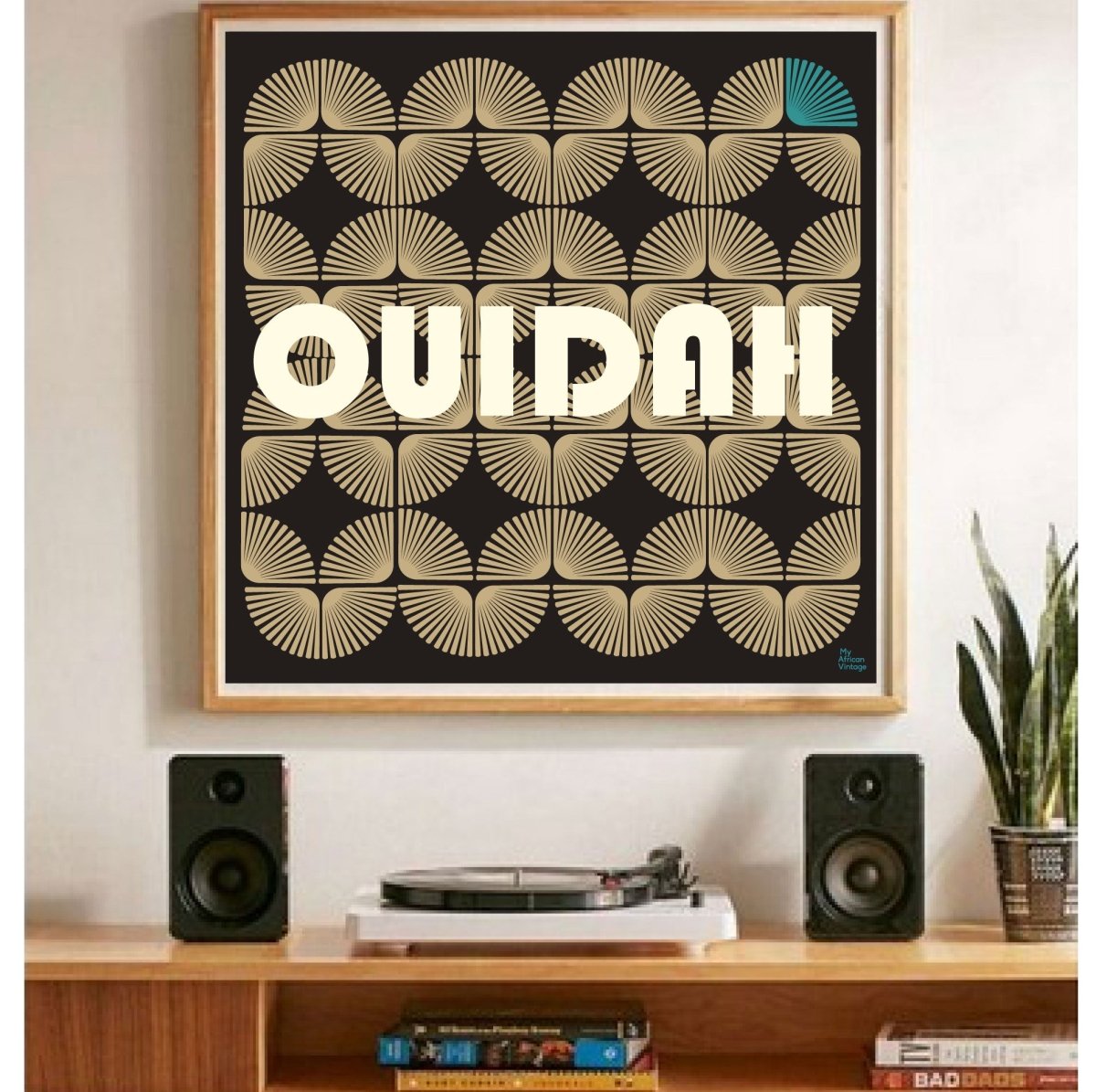 Affiche Ouidah style rétro