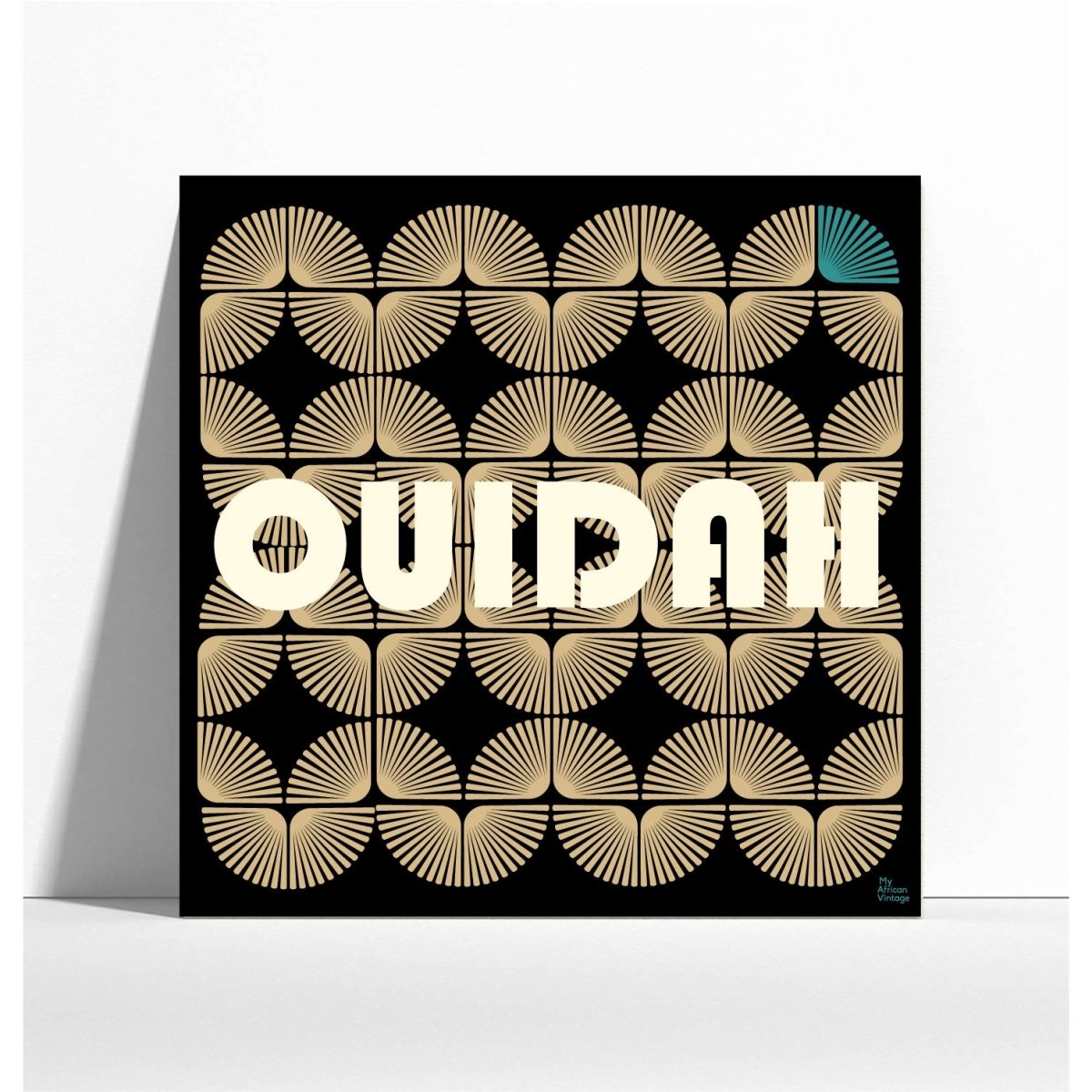 Affiche Ouidah style rétro