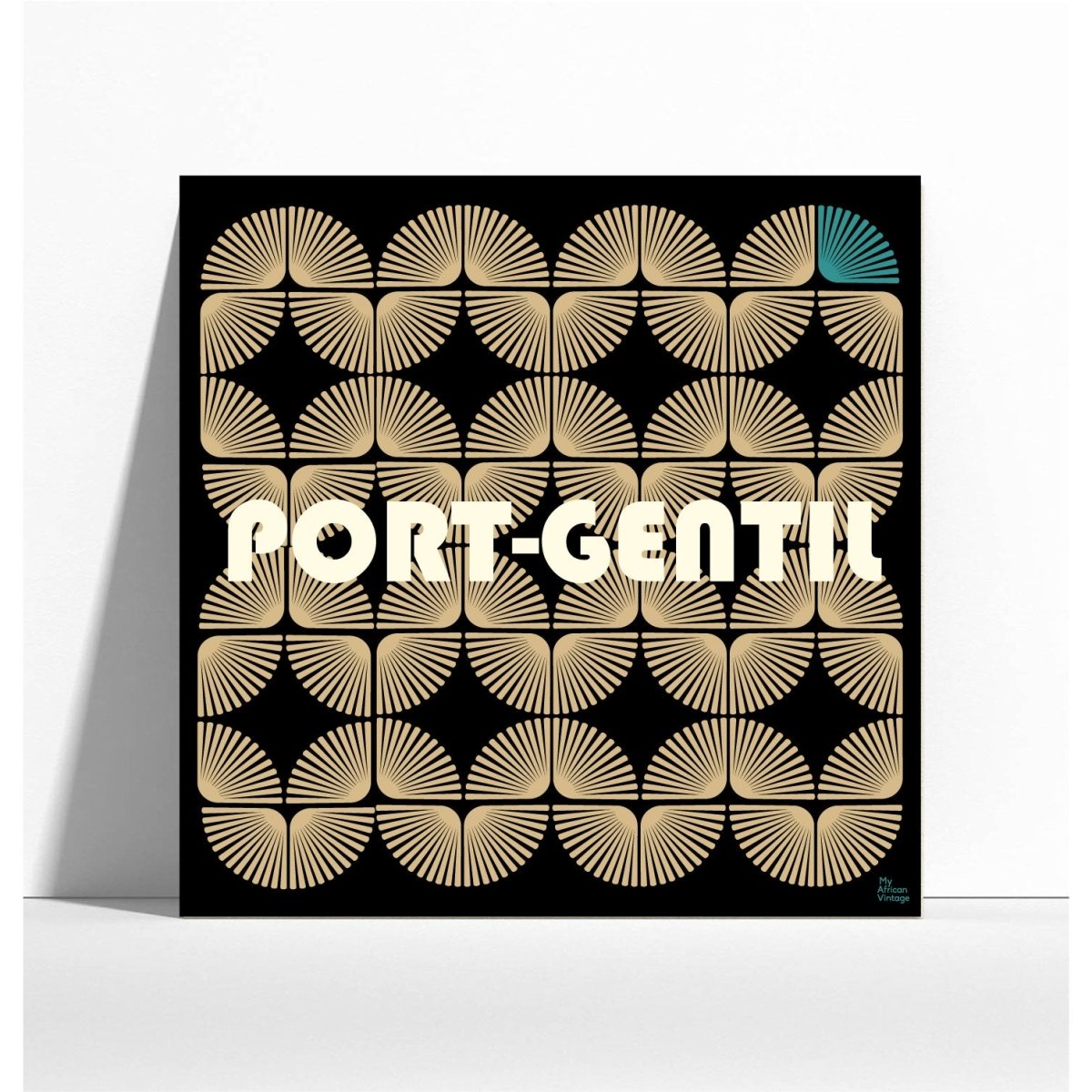 Affiche Port-Gentil style rétro