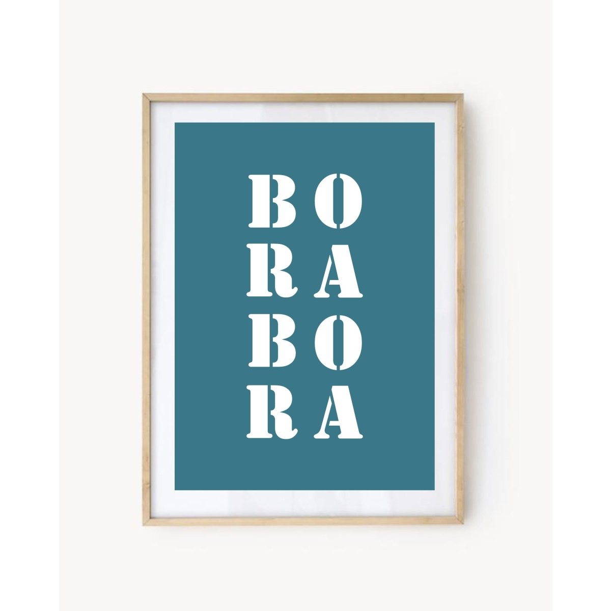 Affiche Poster Bora Bora bleu turquoise