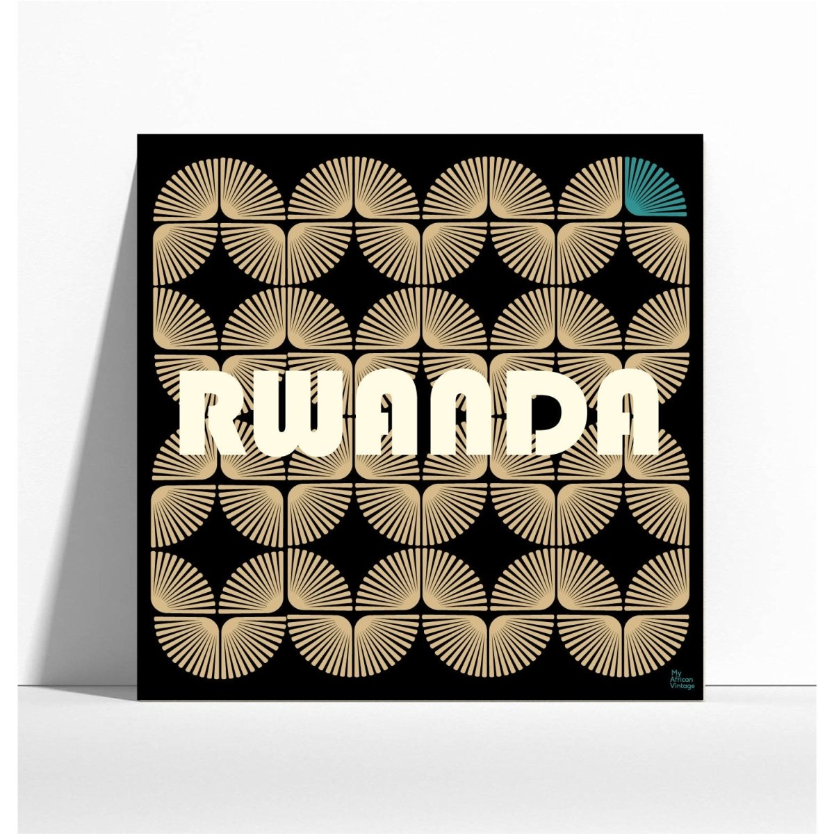 Affiche Rwanda style rétro