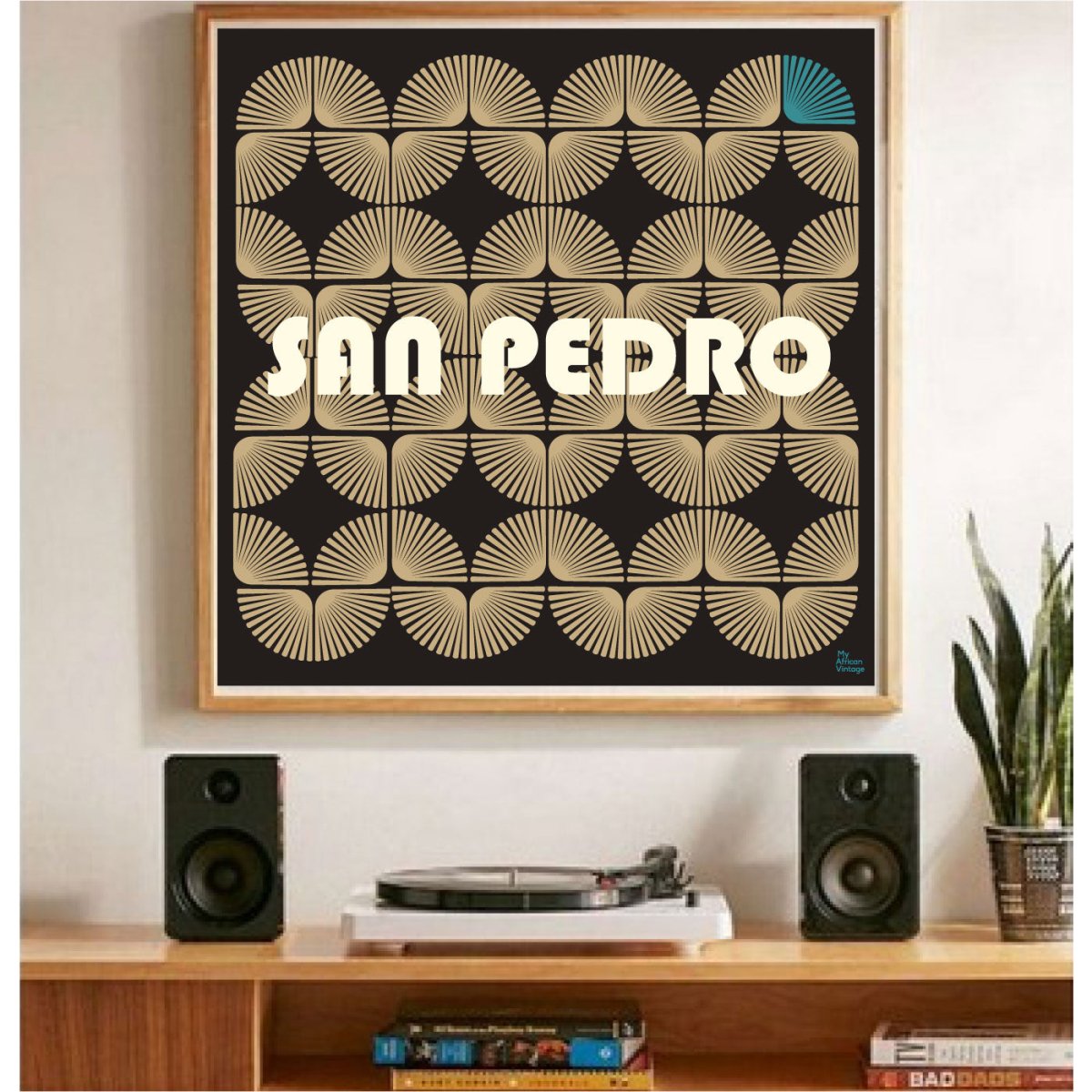 Affiche San Pedro style rétro