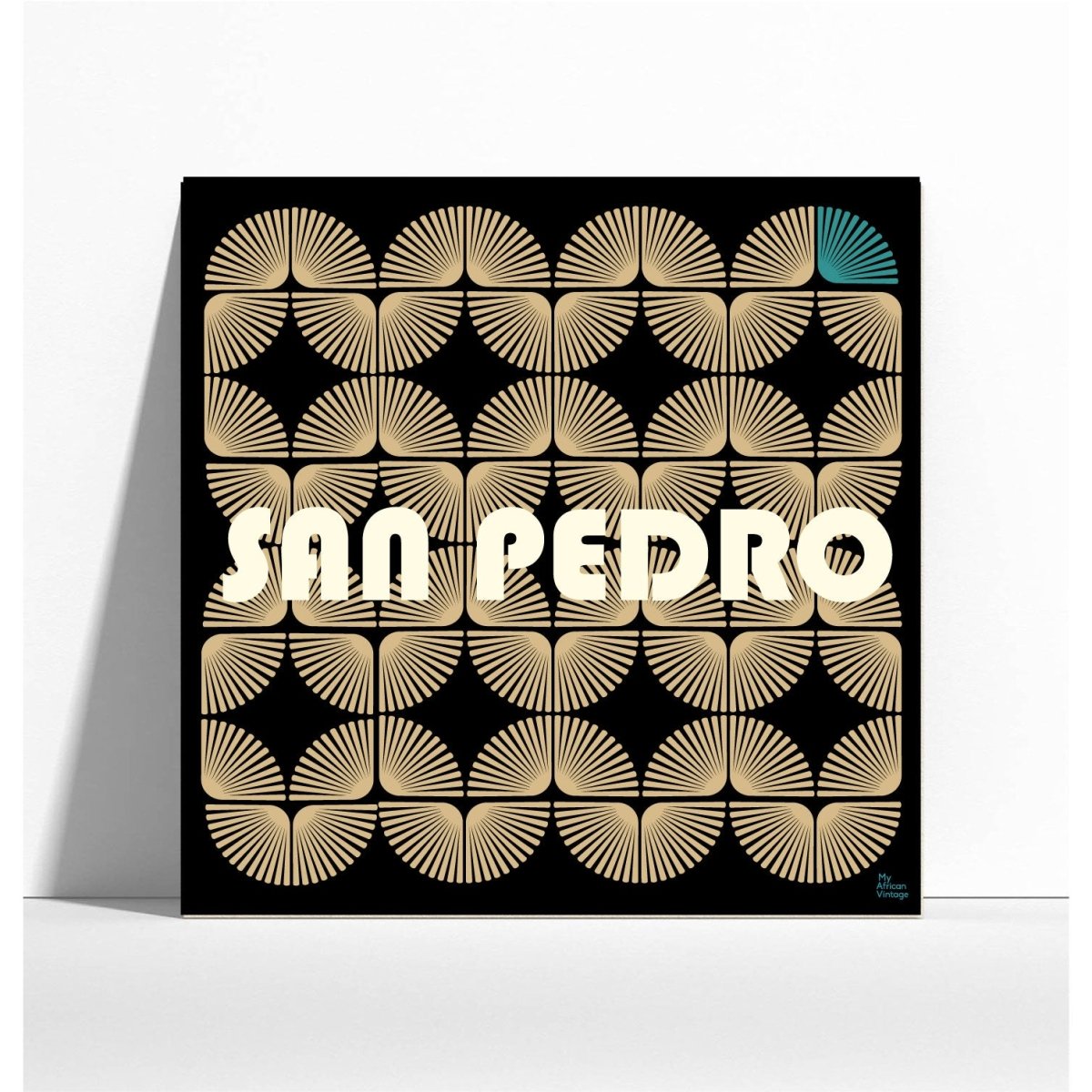 Affiche San Pedro style rétro