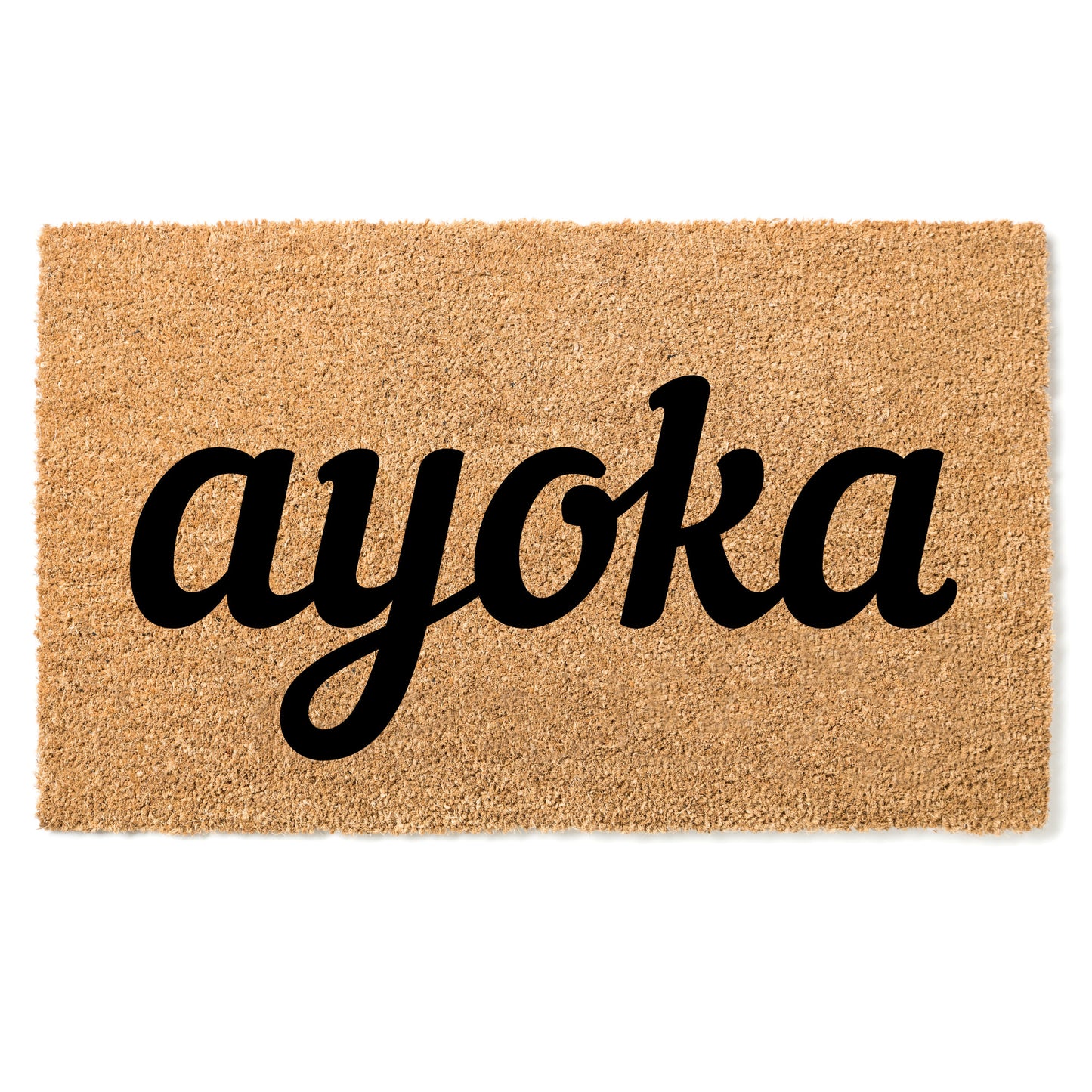 "Ayoka" door mat - Greeting in Bhete