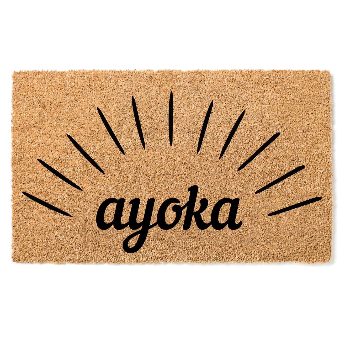 "Ayoka" door mat - Greeting in Bhete