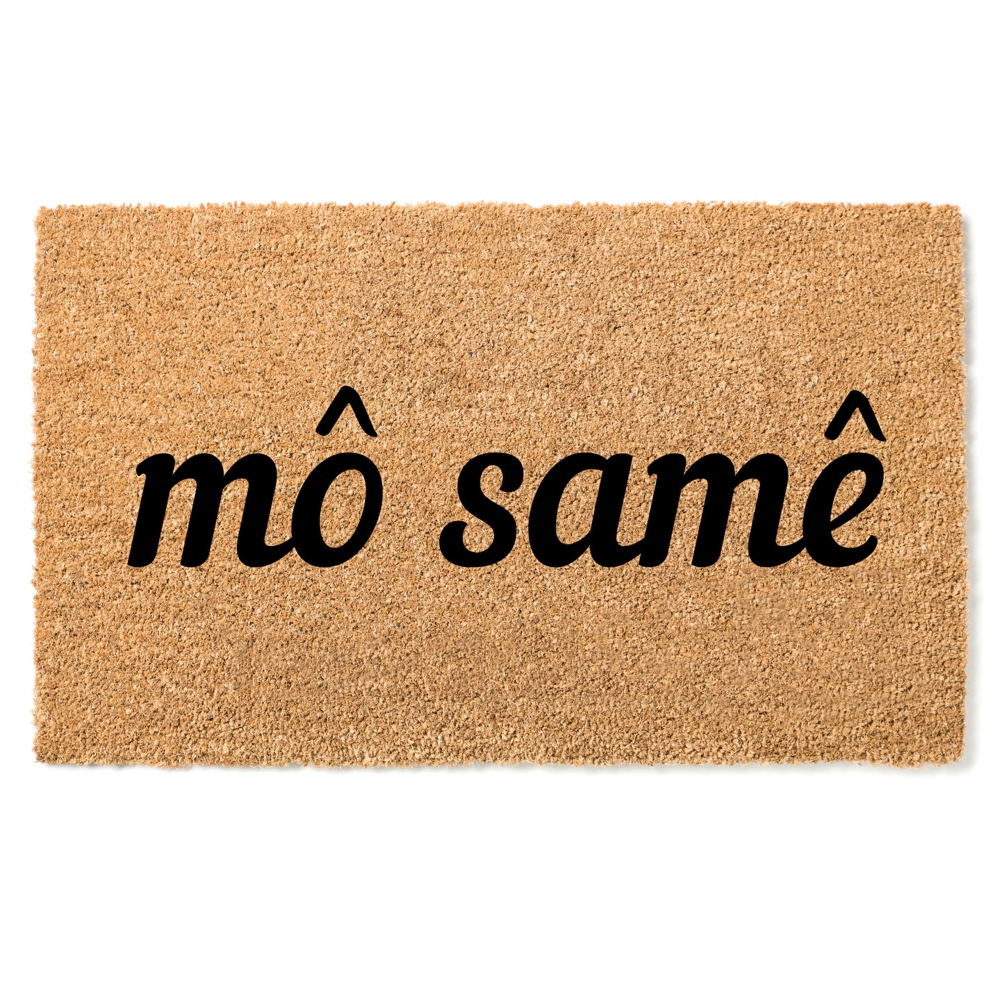 "Mô samê" door mat - Greeting in Gbaya